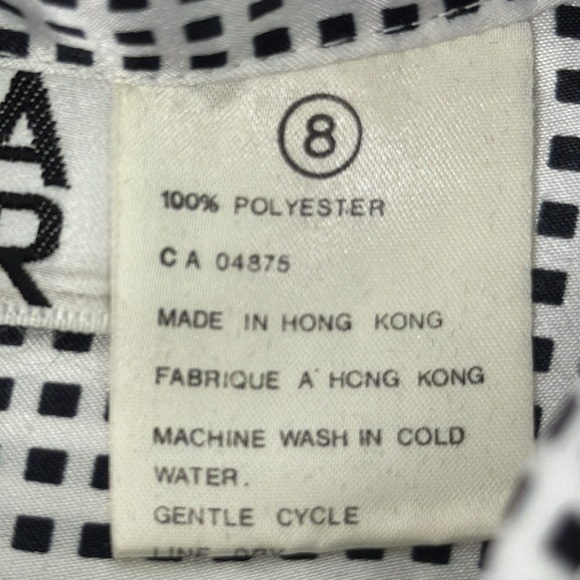 Vintage Regina Porter Elegant Black and White Blouse with Bow Women's Top - Picture 7 of 13